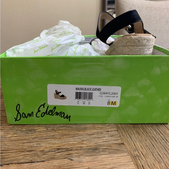 Size 8 Sam Edelman Platform Wedge Espadrilles - Picture 2 of 5